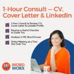 1-Hour Skype Consult (CV/Cover Letter/Linkedin Advice) - €149